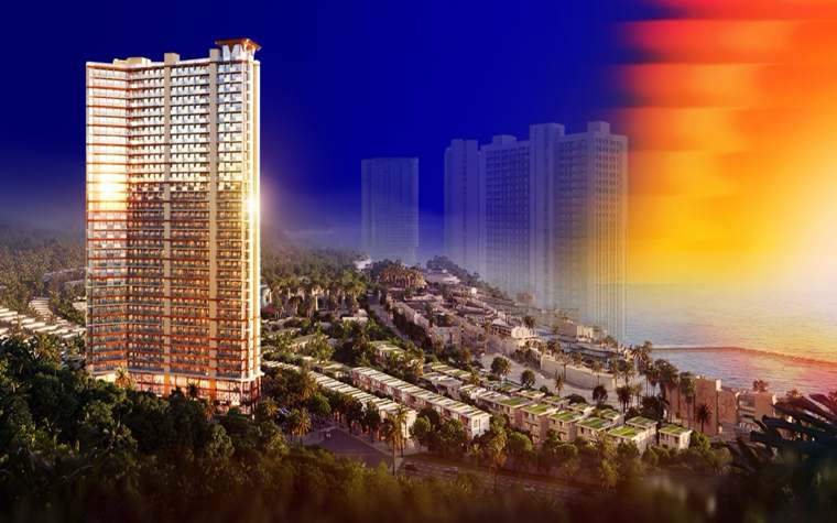 Phối cảnh toà tháp Alora Residences, Bãi Tiên Nha Trang — nguồn: tài liệu chủ đầu tư